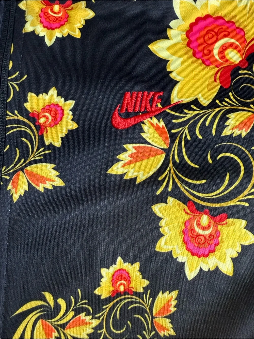 Rare Nike N98 Floral  Jacket Khokhloma Tribute Russian Brazil Black Mens size L